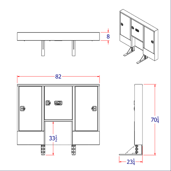 CR3 Cabinet Racks for Hyd Tanks